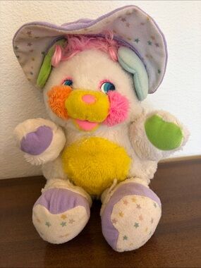 Vintage Popples 1986 Plus Baby Fold Up Plush Toy